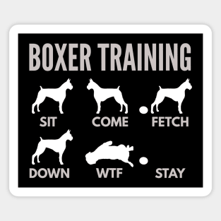 Boxer Training Boxer Dog Tricks Magnet